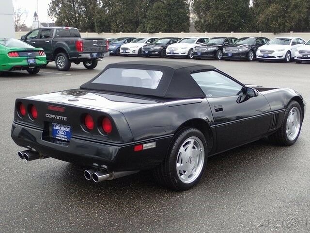 1989 Black Chevrolet Corvette Convertible