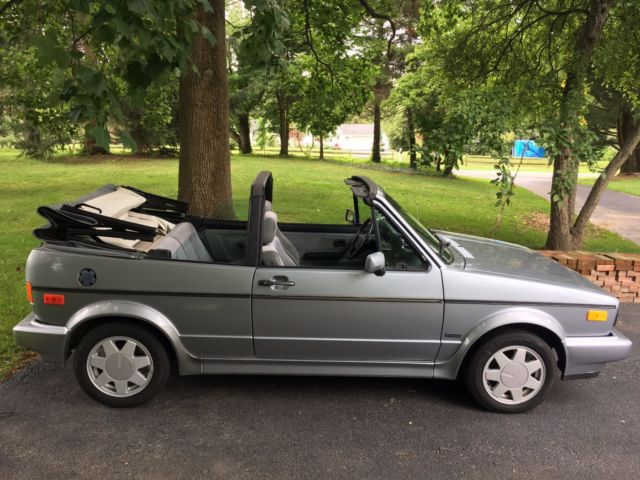 1989 Silver Volkswagen Cabrio Convertible
