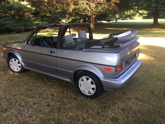 1989 Silver Volkswagen Cabrio Convertible