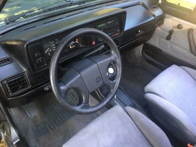 1989 Silver Volkswagen Cabrio Convertible