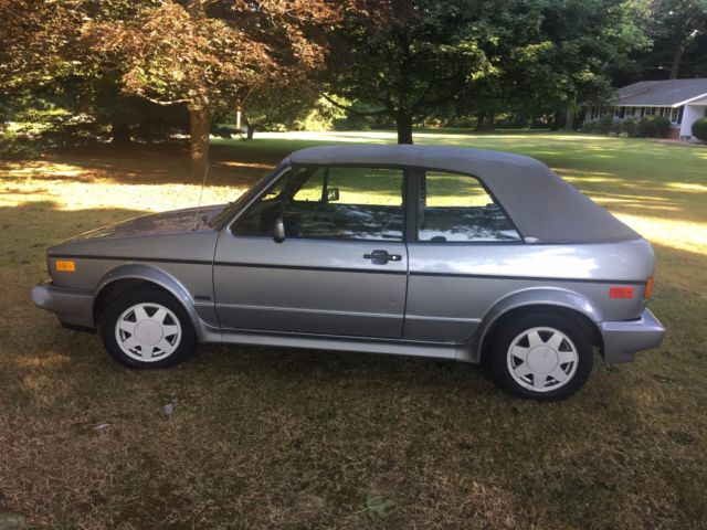 1989 Silver Volkswagen Cabrio Convertible