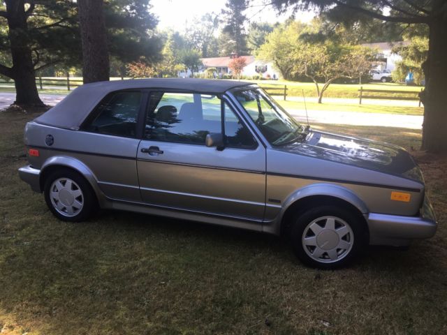 1989 Silver Volkswagen Cabrio Convertible