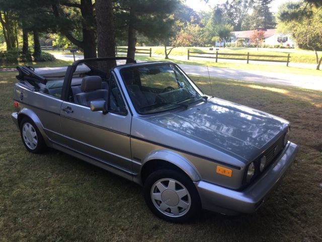 1989 Silver Volkswagen Cabrio Convertible