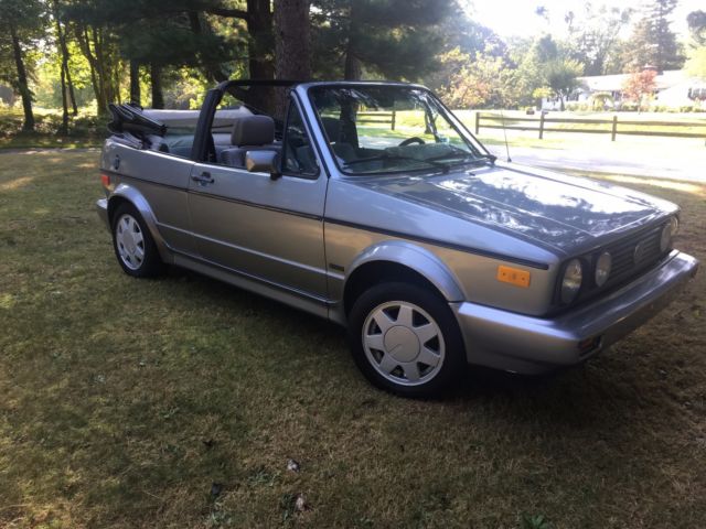 1989 Silver Volkswagen Cabrio Convertible