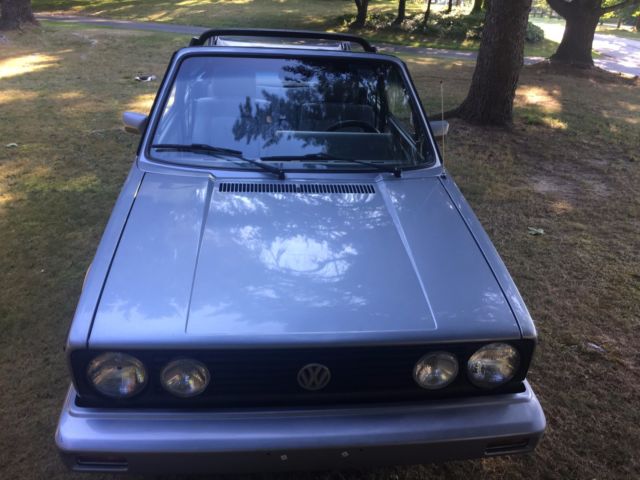 1989 Silver Volkswagen Cabrio Convertible