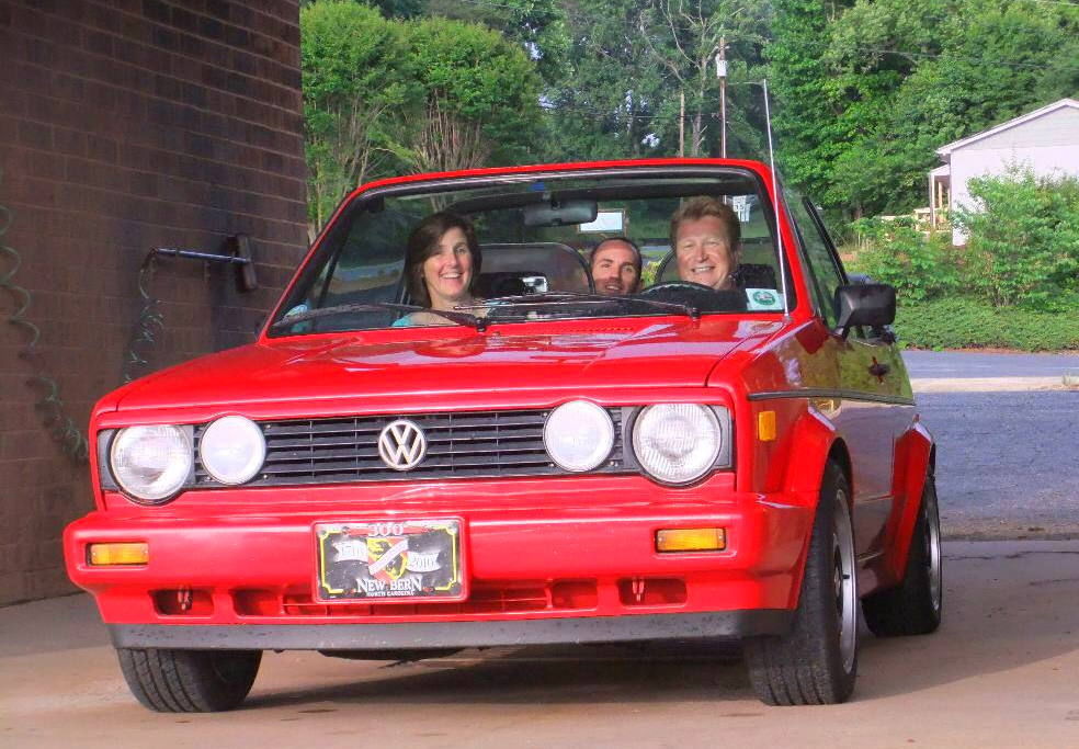 1989 Red Volkswagen Cabrio Convertible