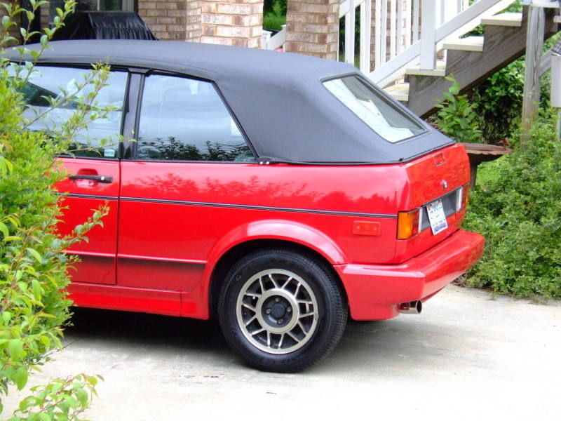 1989 Red Volkswagen Cabrio Convertible