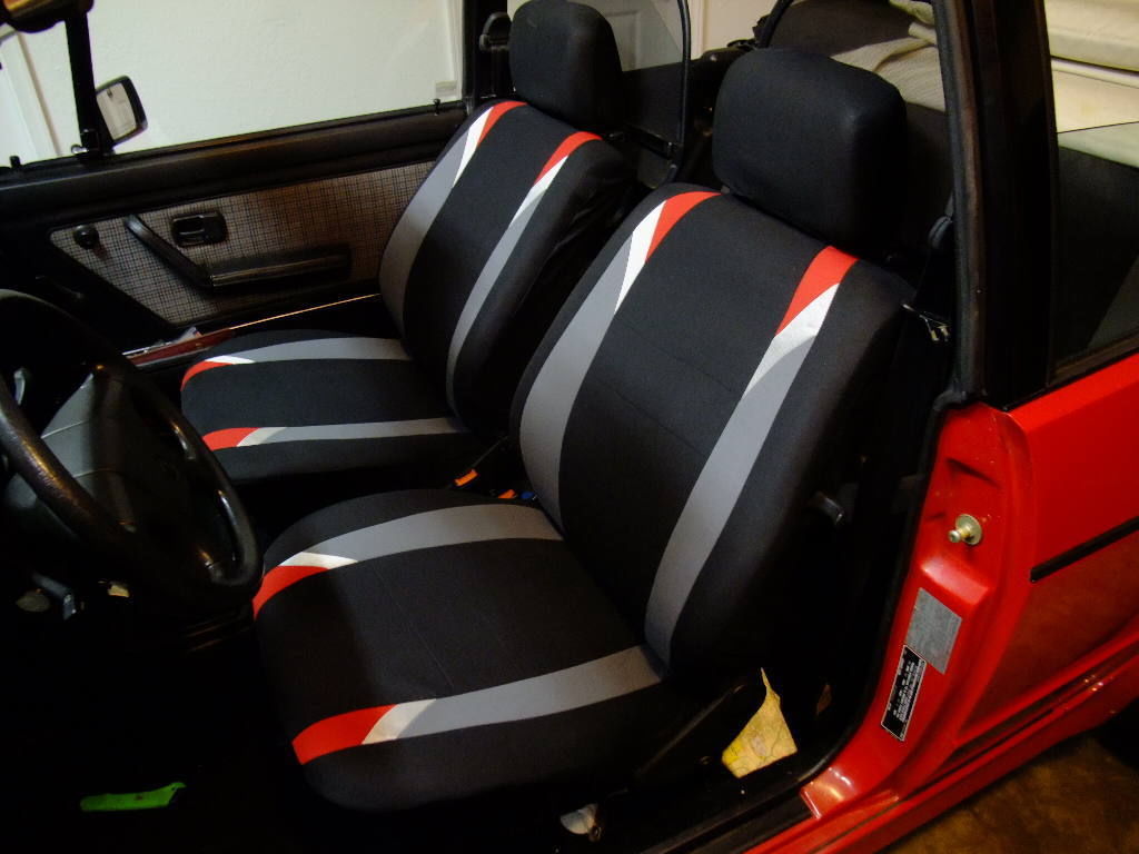 1989 Red Volkswagen Cabrio Convertible