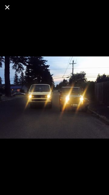 1989 White Volkswagen Single cab Syncro RHD Extended Cab Pickup