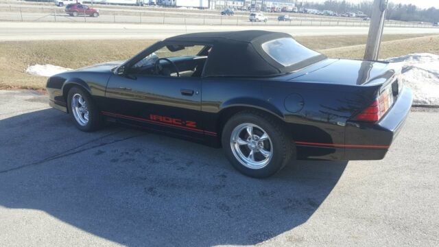 1989 Black Chevrolet Camaro Convertible