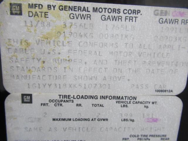 1989 BLAKC Chevrolet Corvette --