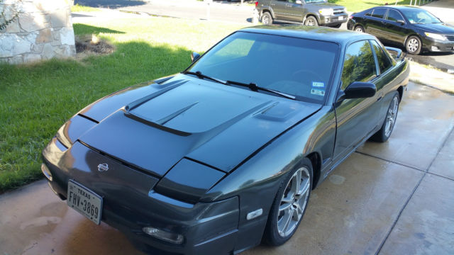 1990 gray Nissan 240SX coupe