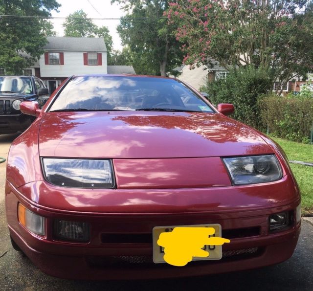 1990 Burgundy Nissan 300ZX Coupe