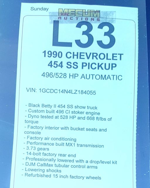 1990 Black Chevrolet C/K Pickup 1500