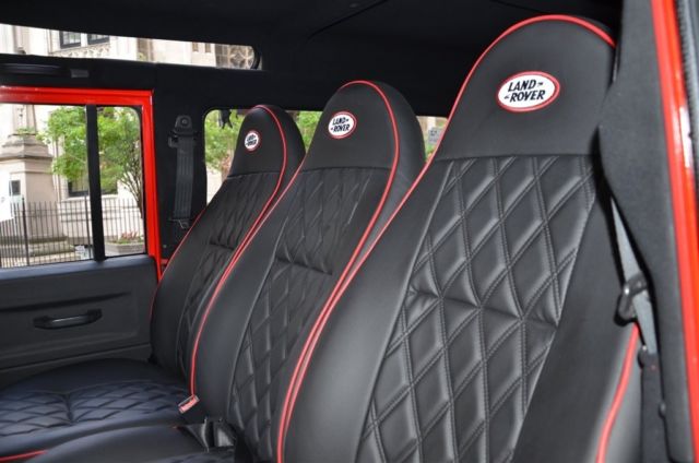 1990 Red Land Rover Defender