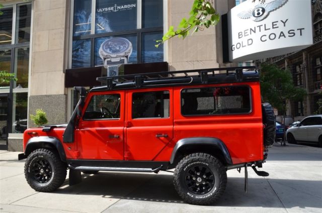 1990 Red Land Rover Defender