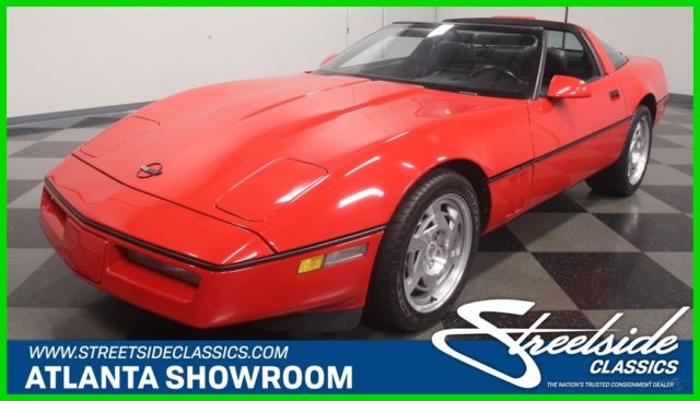 1990 Red Chevrolet Corvette