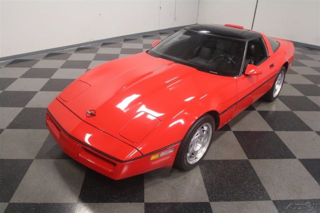 1990 Red Chevrolet Corvette