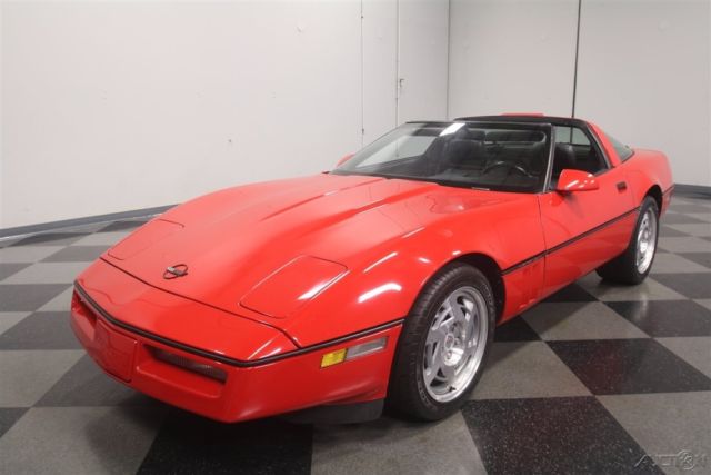 1990 Red Chevrolet Corvette