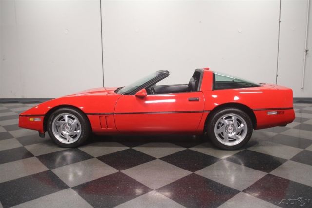 1990 Red Chevrolet Corvette
