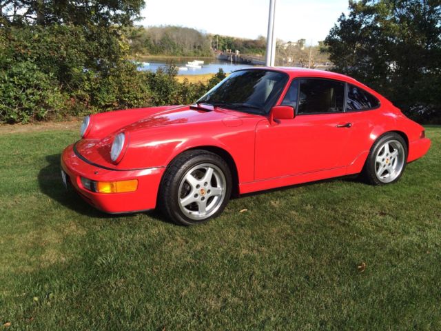 1990 Red Porsche 911 Coupe