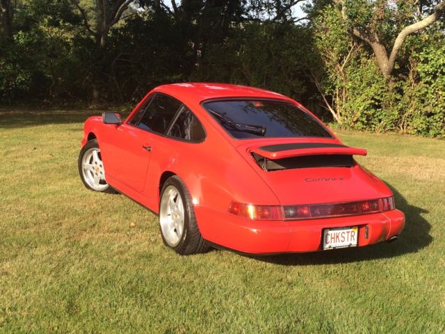 1990 Red Porsche 911 Coupe