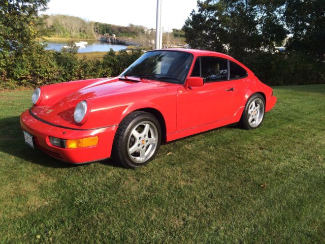 1990 Red Porsche 911 Coupe