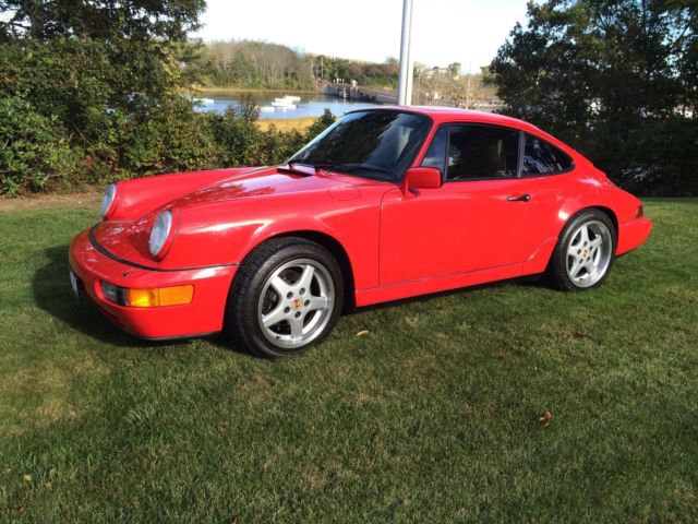 1990 Red Porsche 911 Coupe