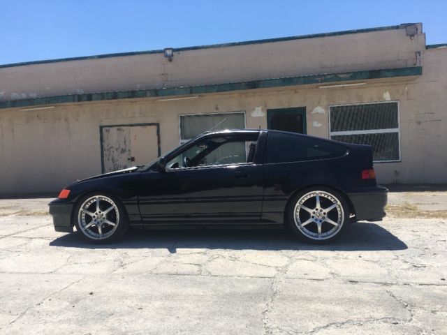 1990 Black Honda CRX Hatchback