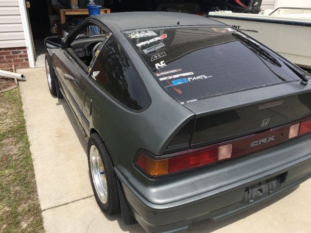 1990 Black Honda CRX Hatchback