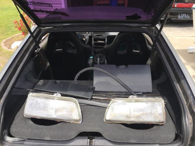 1990 Black Honda CRX Hatchback