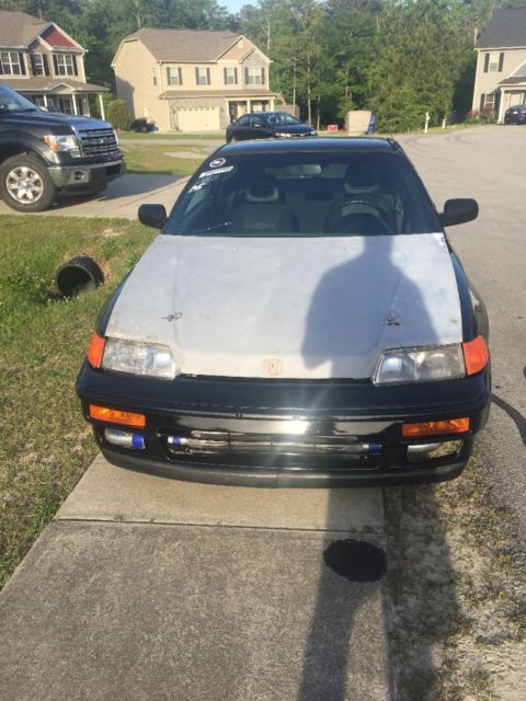 1990 Black Honda CRX Hatchback