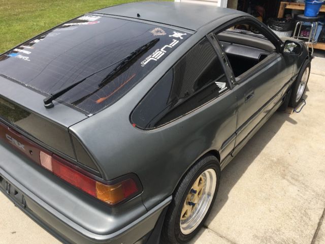 1990 Black Honda CRX Hatchback