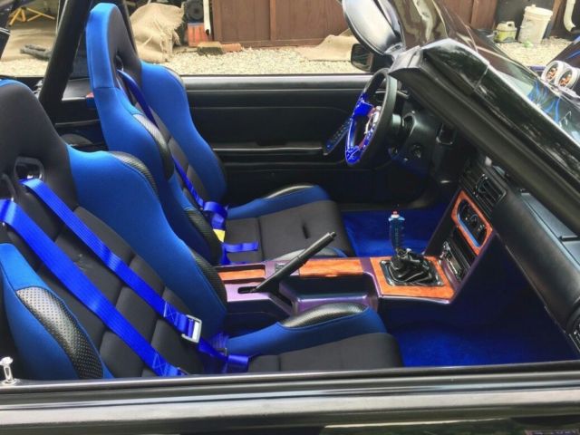 1990 Black and blue Ford Mustang