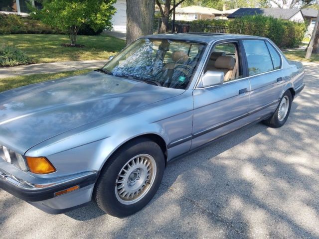 1990 Blue BMW 7-Series