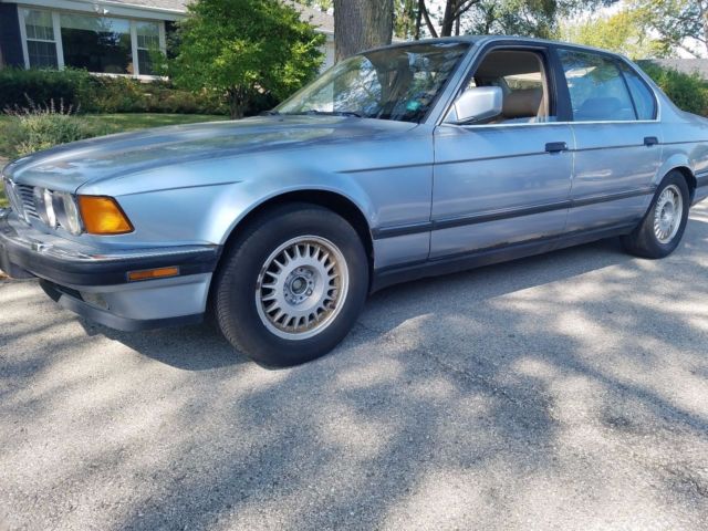 1990 Blue BMW 7-Series