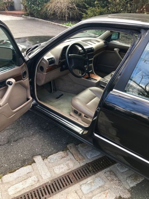 1990 Black BMW 7-Series Sedan