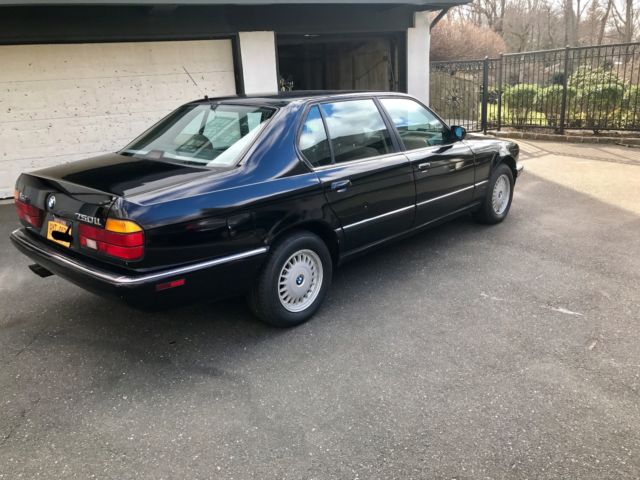1990 Black BMW 7-Series Sedan