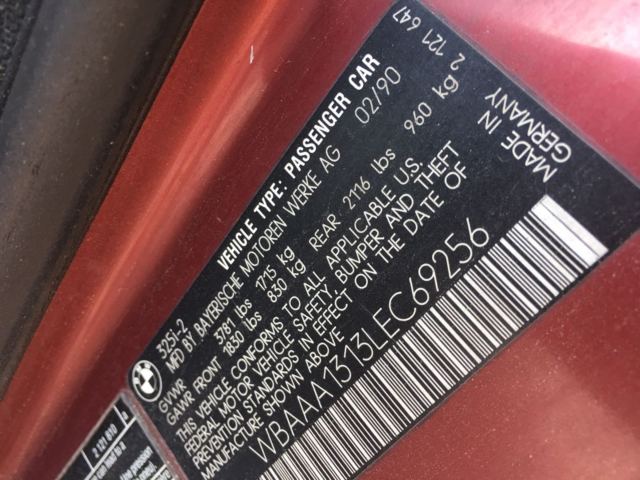 1990 Burgundy BMW 3-Series Coupe