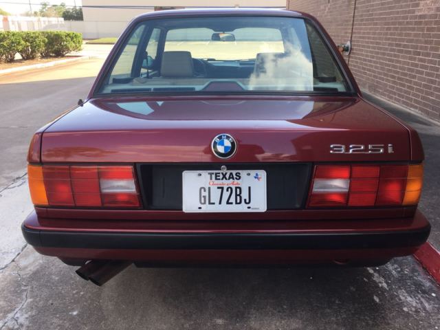 1990 Burgundy BMW 3-Series Coupe