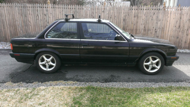1990 Black BMW 3-Series Convertible