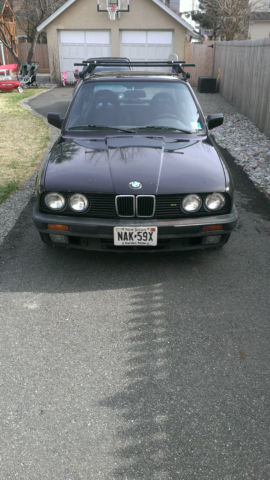 1990 Black BMW 3-Series Convertible