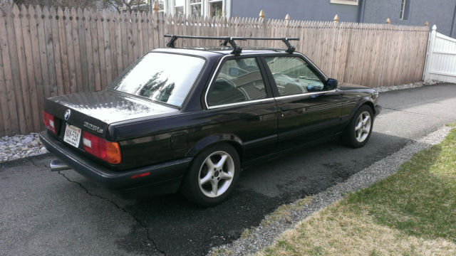 1990 Black BMW 3-Series Convertible