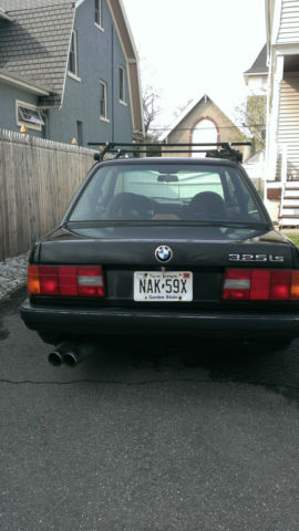 1990 Black BMW 3-Series Convertible