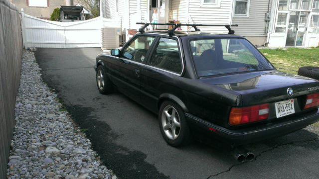 1990 Black BMW 3-Series Convertible