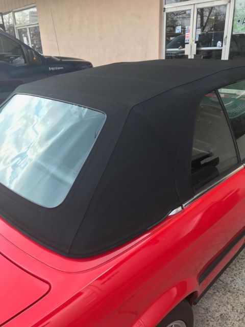 1990 Red BMW 3-Series Convertible