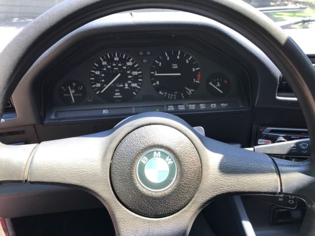 1990 Red BMW 3-Series Convertible