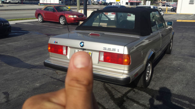 1990 Silver BMW M3 Convertible