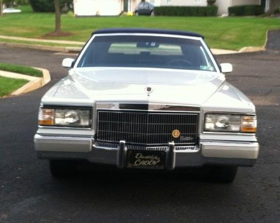 1990 White Cadillac Brougham