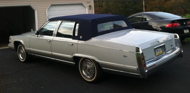 1990 White Cadillac Brougham